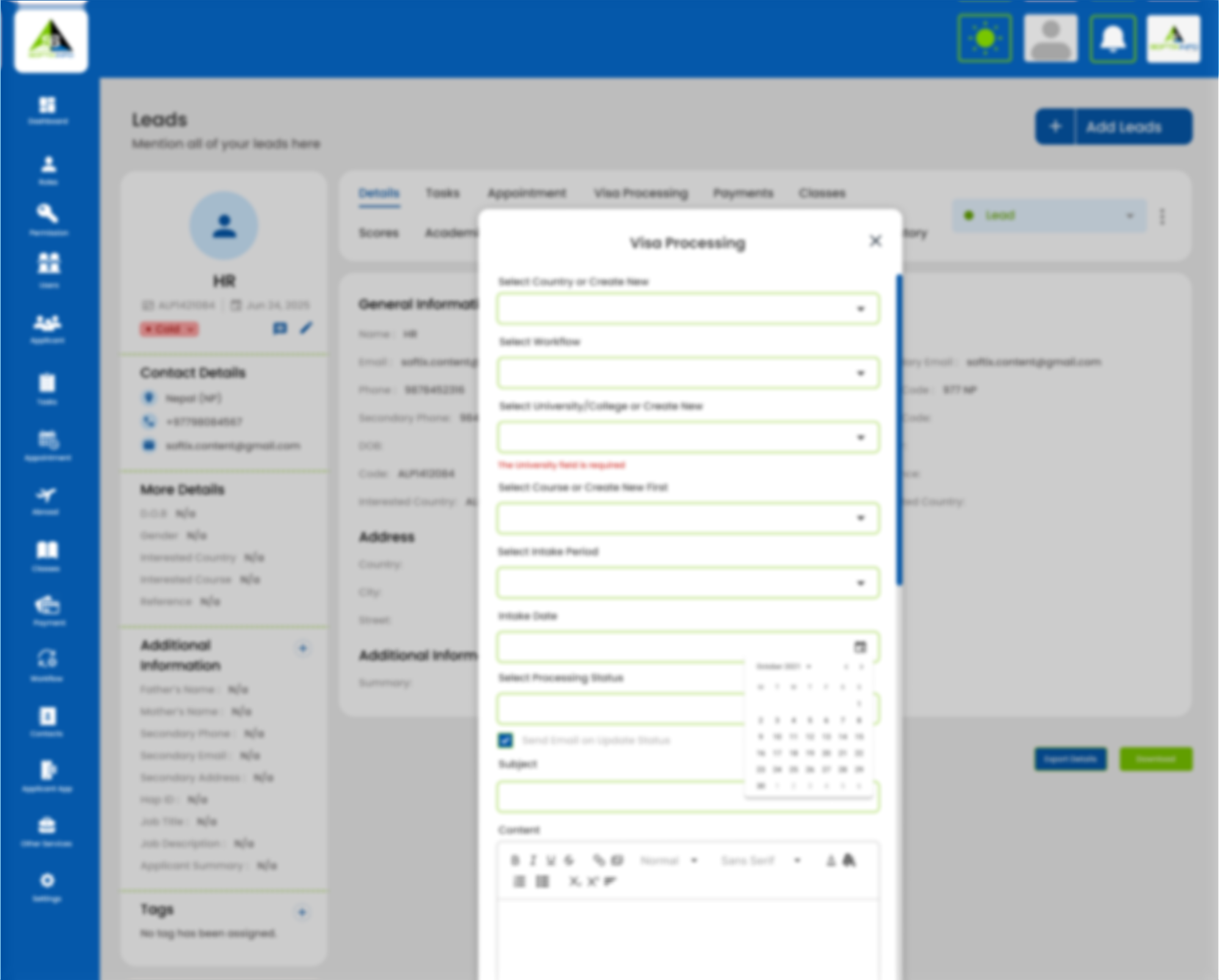 Abroad Application Workflow