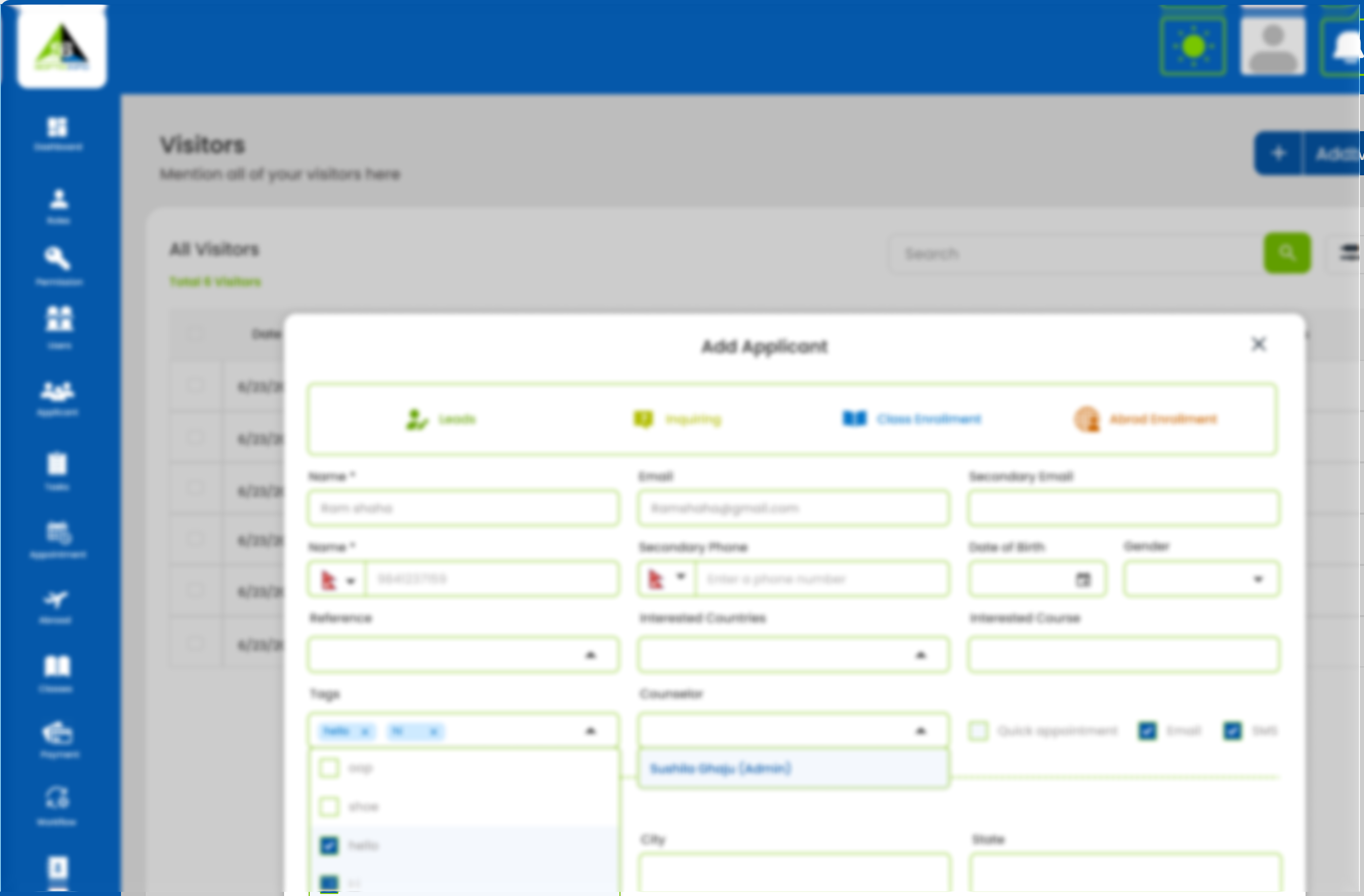 Applicant Management